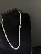 Tennis Chain — 5 mm in stainless steel with cubic zirconia; 22 inches